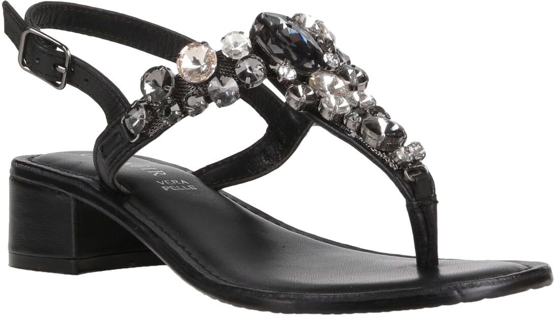 Cafènoir Sandalias de dedo Mujer Negro 38,39 Mujer