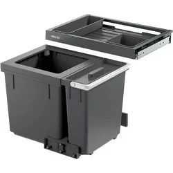 Müllex Abfall-Einsatzsystem X-LINE X55 M7 Premium, Abfalleimer, Grau