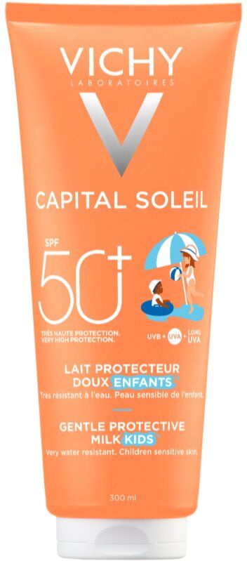 Vichy Capital Soleil Gentle Milk schützende Gesichts - und Körperlotion für Kinder SPF 50 300 ml