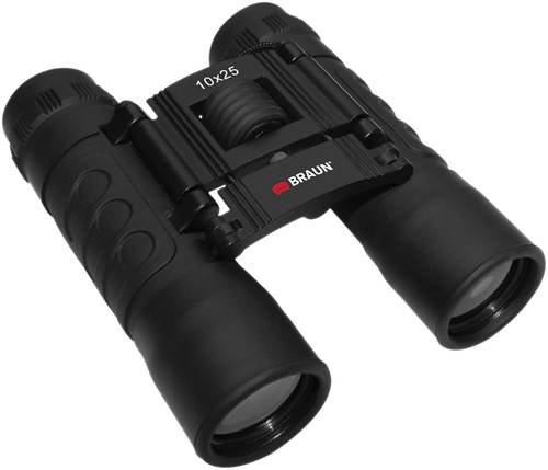 Braun Phototechnik Fernglas 20122 10 x 25mm Dachkant Schwarz 20122