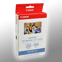 Canon Papier KC-36IP 7739A001 5,4 x 8,6cm 36 Blatt incl. Color Cartridge