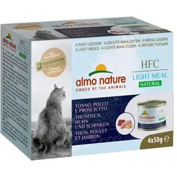 Almo Nature Adult Natural Light Meal Thunfisch, Huhn, Schinken | 48x 50g