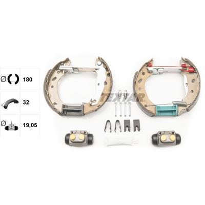 TEXTAR Bremsbackensatz Shoe Kit Pro 84048801 für Ford MAZDA