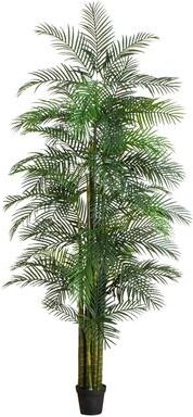 Nearly Natural 11-ft UV Resistant Artificial Areca Palm Tree (Indoor/Outdoor) - Green