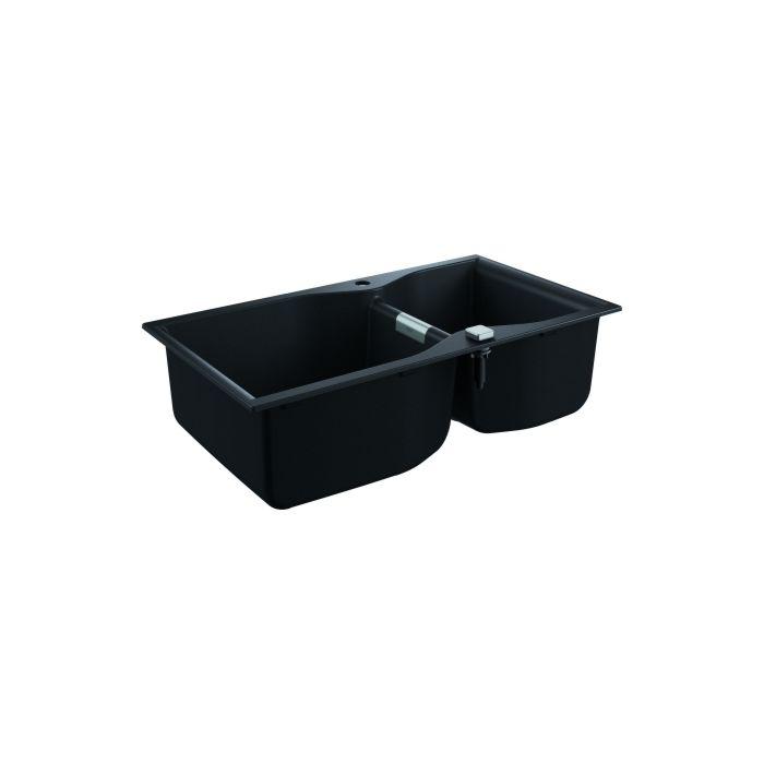 Grohe K700 Komposit-Einbauspüle 31658AP0 900x500mm, 2 Becken, granit schwarz