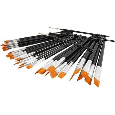 Creativ Company YellowLine 36er-Pinsel-Set, Nr. 0+2+4+8+12+16