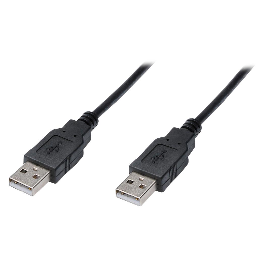 Digitus ASSMANN USB Anschlusskabel Typ A St/St 1,8m USB 2.0 kompatibel sw (1.80 m, USB 2.0, 2.50 W) (AK-300100-018-S)