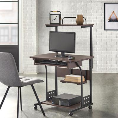 Simple Living Actuate Espresso Mobile Computer Desk