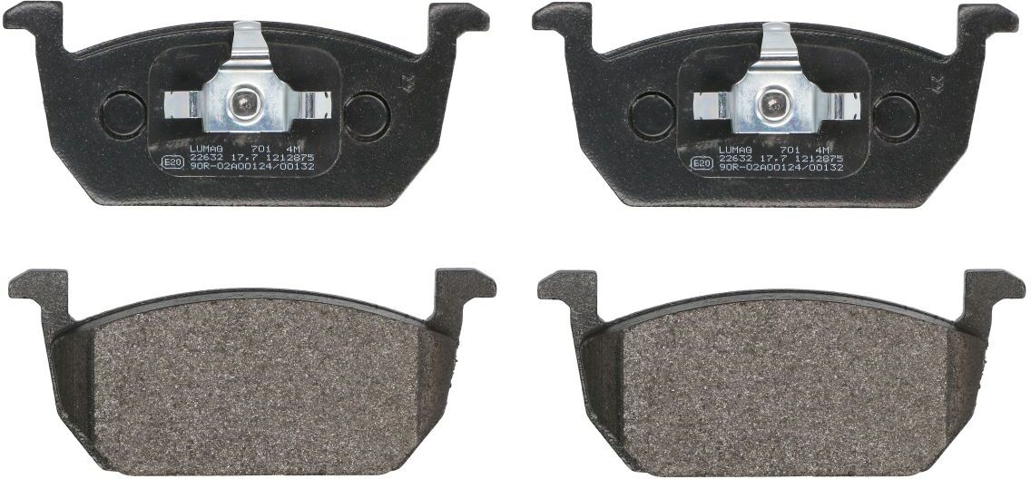 Breck Set di pastiglie freno 22631 00 701 00