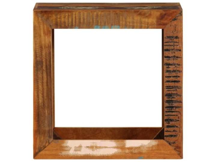 Massivholzhocker aus recyceltem Holz 40x30x40 cm, Hocker und Beistelltisch Einmachgläser, rustikales Design, multifunktional, recyceltes Möbelstück, für Wohnzimmer und Schlafzimmer