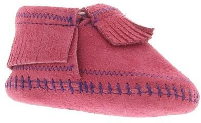 Minnetonka Riley - Girls 5 Infant Pink Boot Medium