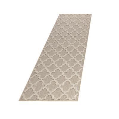 Outdoorteppich AYYILDIZ TEPPICHE "PATARA 4951, auch als Läufer erhältlich", beige, B:80cm H:8mm L:250cm, Polypropylen, Teppiche, Outdoorteppich, Pflegeleicht / Strapazierfähig / In- und Outdoor geeignet