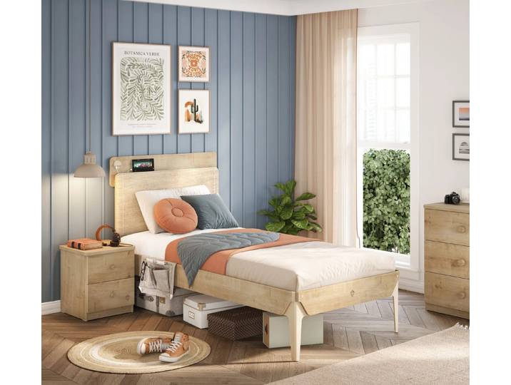 Möbel-Zeit Jugendbett MOCHA, 2 Größen