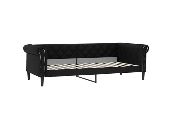 vidaXL Tagesbett Schwarz 100x200 cm Kunstleder