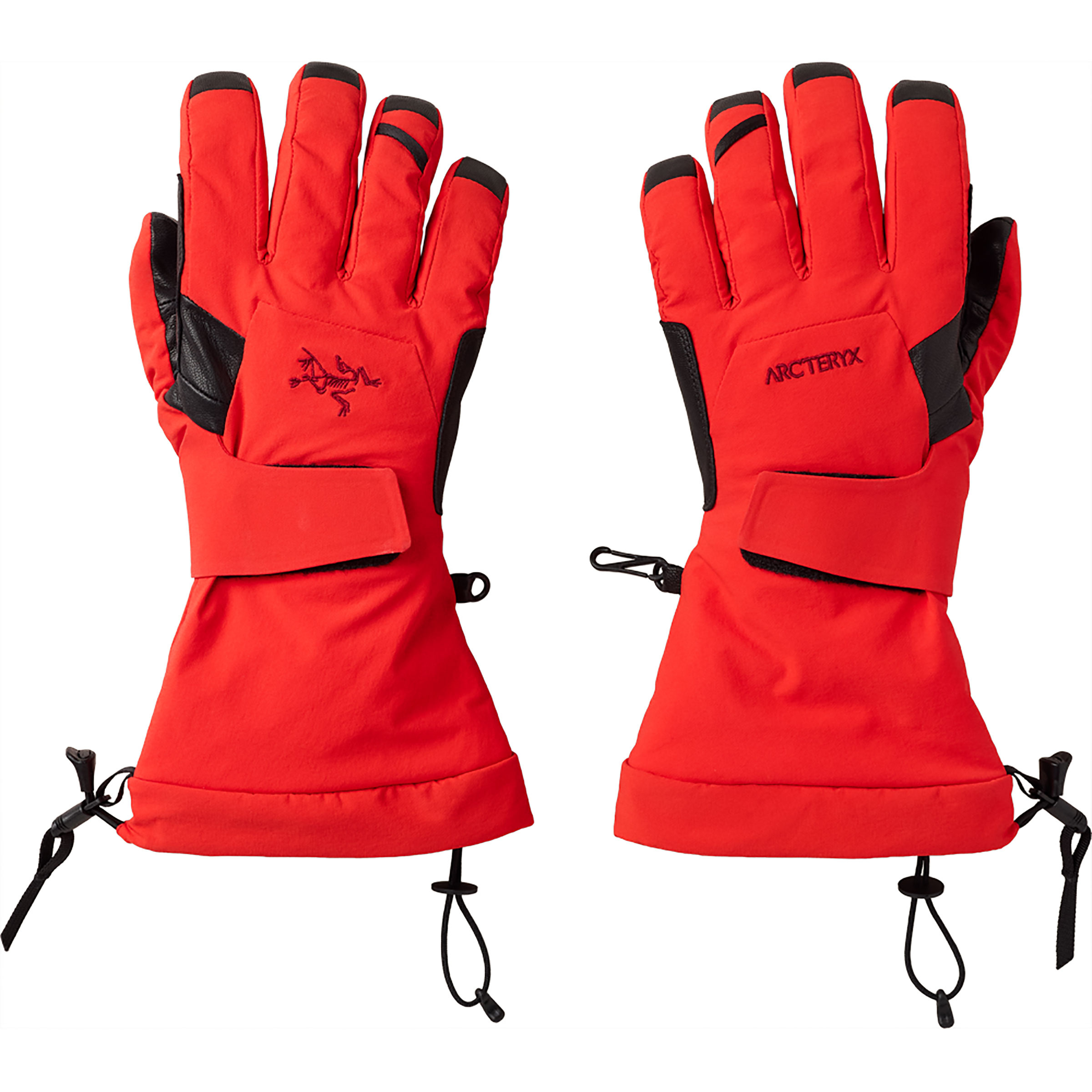 Arc'teryx Alpha Lead Fingerhandschuhe rot Größe XS Eisklettern Winddicht Wasserabweisend