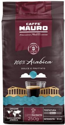 caffeMauro Caffe Mauro- 100% Arabica Gemahlener Kaffee 250 G - MaxiCoffee