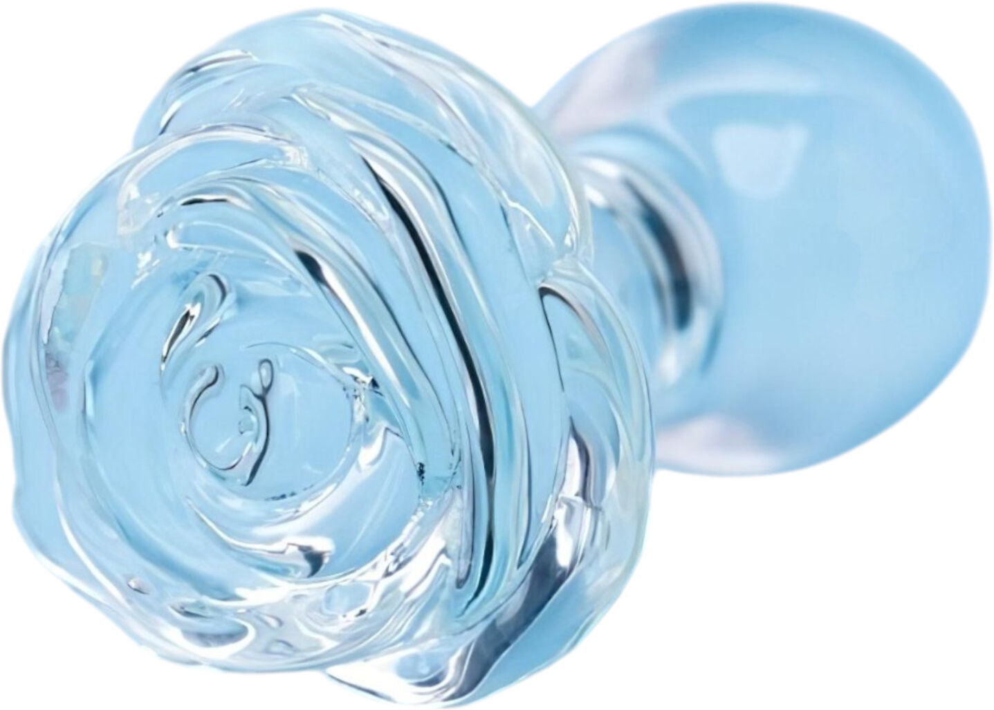 Clarity Utopian Bloom - glass anal plug (clear)