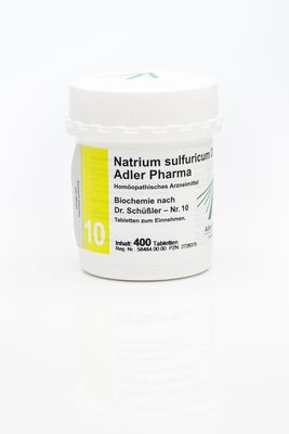 Adler Pharma Produktion und Vertrieb GmbH BIOCHEMIE Adler 10 Natrium sulfuricum D 6 Tabl. 400 St 02728378