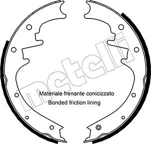 Metelli Bremsbackensatz 53-0352 Für Jeep