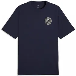 Puma, Herren, Sportshirt, GRAPHICS Relaxed Badge Tee (XL), Blau