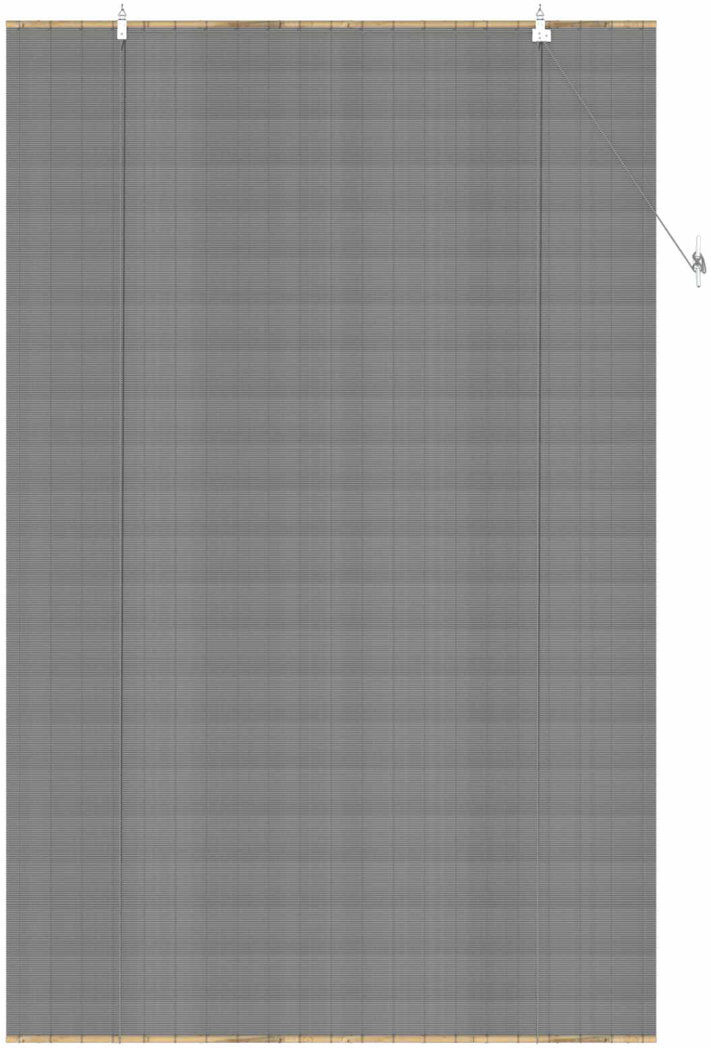 Highland Dunes Bamboo Roller Blind Grey 160cm W X 220cm L
