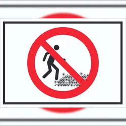 HB-Druck Wiese betreten verboten Schild Symbol A5 (148x210mm)