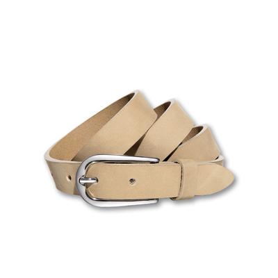 Ledergürtel SILBERGIFT "Ledergürtel mit Schließe in Hufeisenform", Damen, Gr. 105, beige, Rindsleder, Gürtel Ledergürtel