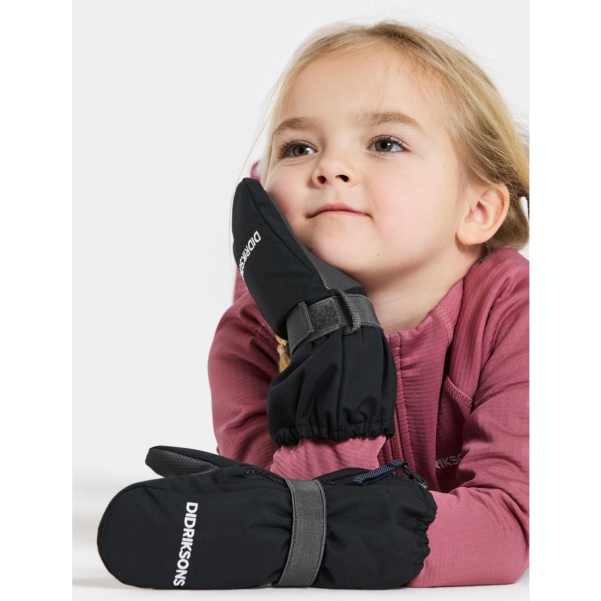 Didriksons Biggles Zip Mitten 8 black (060) 0/2 505995060801
