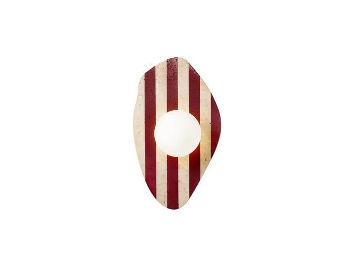 Applique murale en travertin Forest - Beige / Rouge