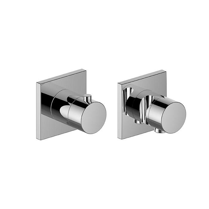 Keuco IXMO Set Thermostat 59753010022 Fertigset, Umstellventil, Schlauchanschluss, eckig