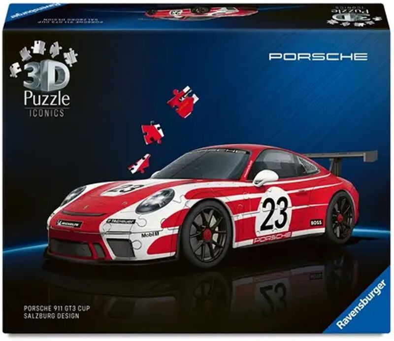 Puzzle 3D Iconics 108 pcs Porsche 911 GT3 Cup Salzburg Level 4/5 - Ravensburger