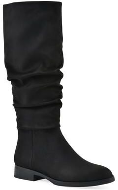 Women's Barnes Tall Shaft Boot by Cliffs in Black Fabric (Size 9 M)