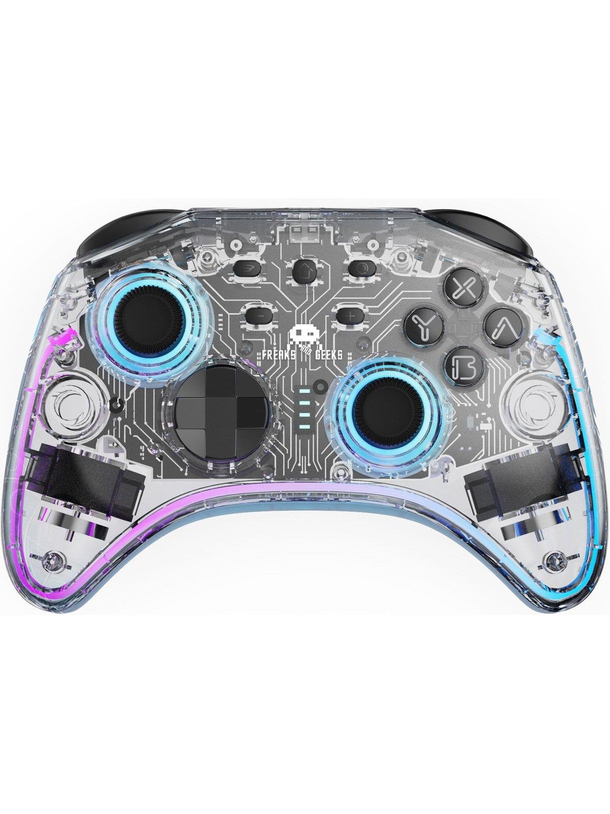 Freaks And Geeks Draadloze Wireless Controller - Transparant - Wireless Controller - Nintendo Switch