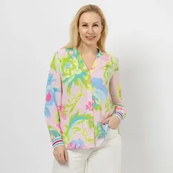 DAWID by Dawid Tomaszewski Bluse Strickbündchen figurumspielend