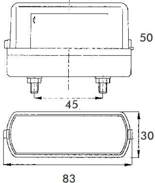 PROPLAST 40166404 Number plate light