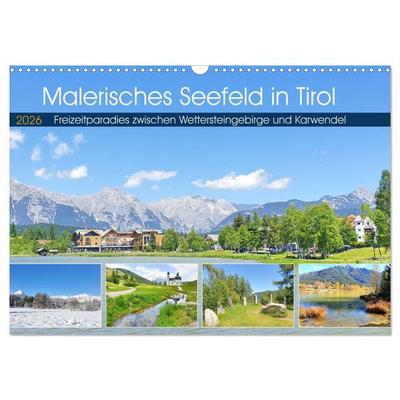 Malerisches Seefeld in Tirol (Wandkalender 2026 DIN A3 quer), CALVENDO Monatskalender