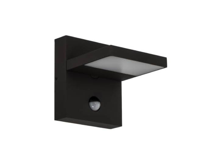 Lucande LED Applique extérieure Silvan (Moderne) en Noir Aluminium (1 lampe\,à)\, pour mur extérieur/façade de maison terrasse und balcon