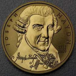 Goldmünze 50 Euro "Haydn" Große Komponisten (Österreich)