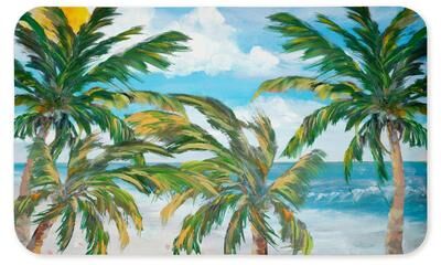"Stupell Tropical Palm Paradise Kitchen Mat, 18x30 - 18"" x 30"""