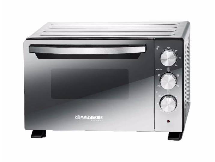 Rommelsbacher BGS 1400 Minibackofen – Mini Backofen – grau