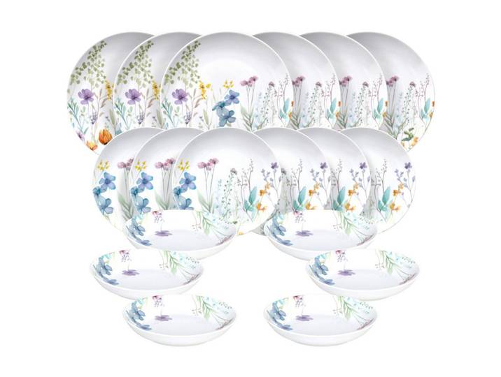 Kombiservice Madison Florenne Keramik 6 Personen Blumendekor