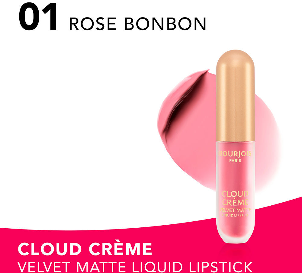 Bourjois Cloud Crème edition velvet matte labial líquido #01-Rose Bonbon