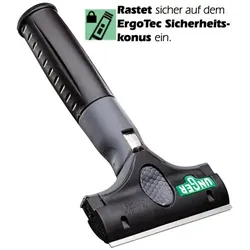 Unger EN100 ErgoTec Ninja EN100 Schaber 10 cm Glasschaber hochwertiger Glasschaber, mit flexiblem Arbeitswinkel