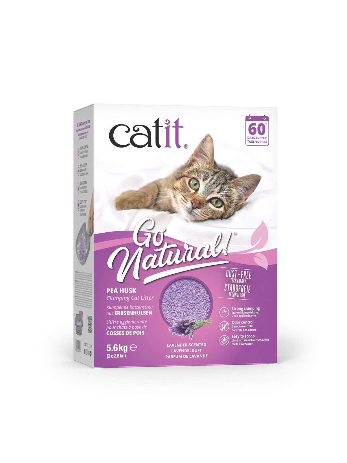 Catit catit go natural! pea husk pellet klumpendes Katze l