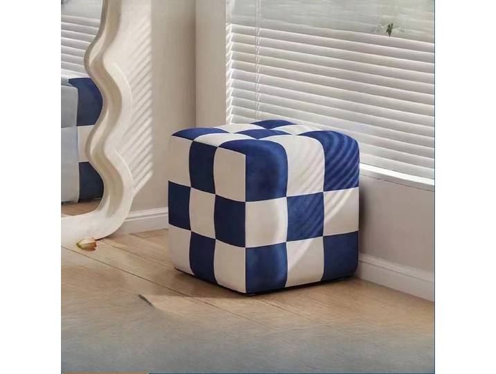 Pouf mobile nordique, chaise de bureau, tabouret de salon, siège de bar, tabourets à plateau d'échecs, chaises de maquillage, mobilier