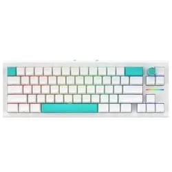 Nubi NK68 PRO kabellose Gaming-Tastatur – Weiss – ANSI US (US, Kabelgebunden, Kabellos), Tastatur, Weiss
