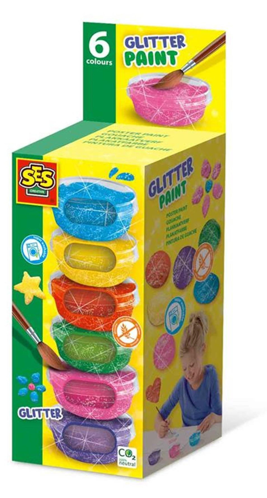 SES Creative Glitter Gouache 6x45ml