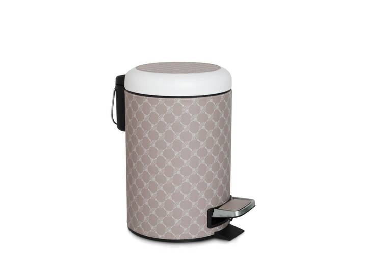 Joop! Treteimer, Grau, Weiss, Kunststoff, 2,5 l, 17x26x24 cm, Handmade in Thailand, Haushalt & Reinigung, Reinigung, Eimer & Abfallsysteme