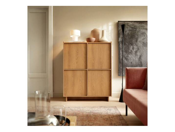 Selsey Sideboard Yasumi, 4 Türen, Breite 98 cm, grifflose Fronten