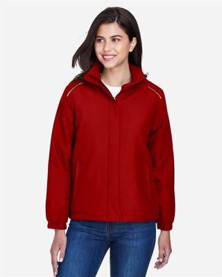 CORE365 78189 Women's Brisk Insulated Jacket in Classic Red size Large
